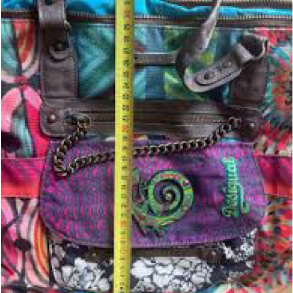 Desigual Multicolor Travel Bag with Brown Accents - Picture 5 of 8